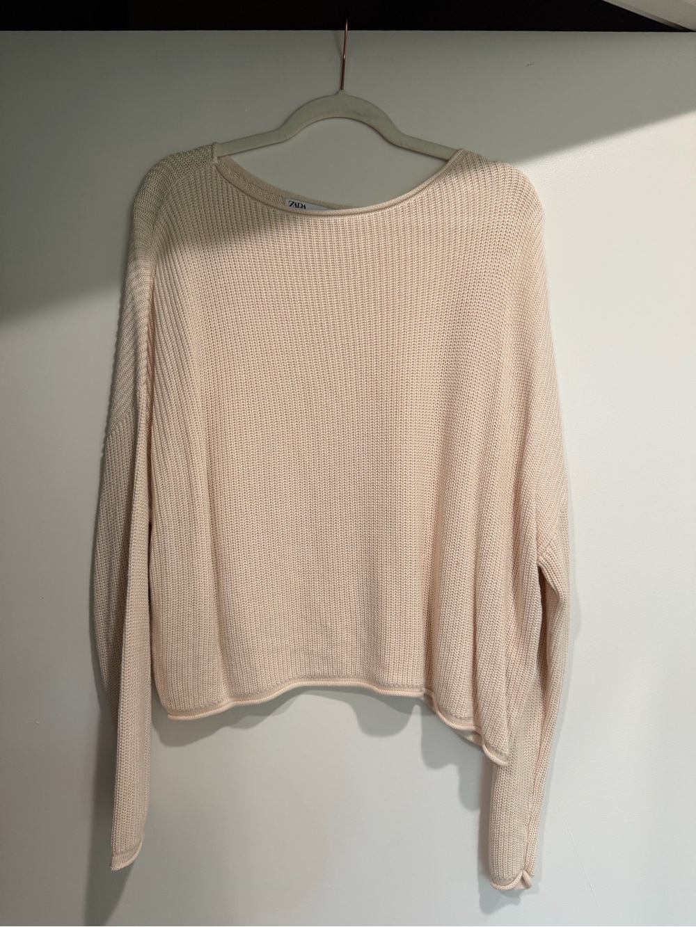 Zara Cream Knit Lightweight Sweater - never worn